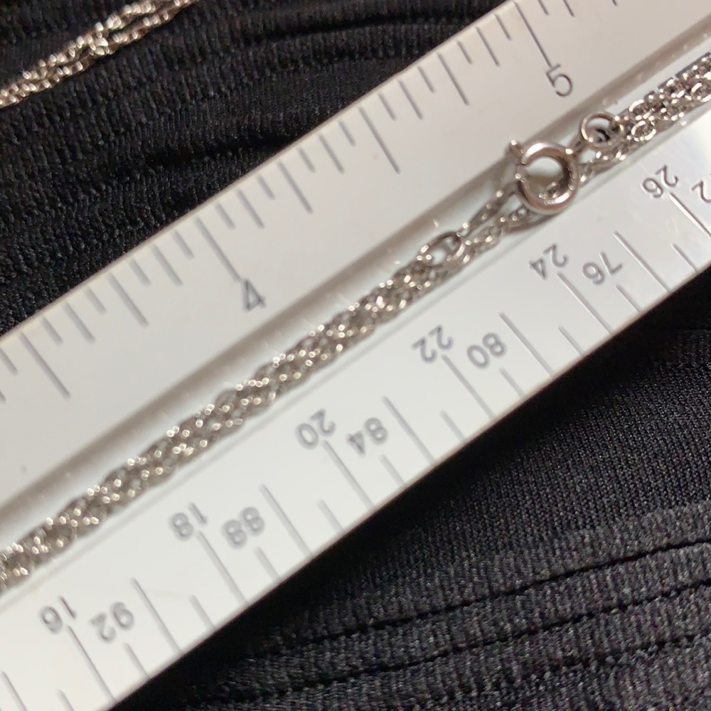 Dainty sterling silver necklace.